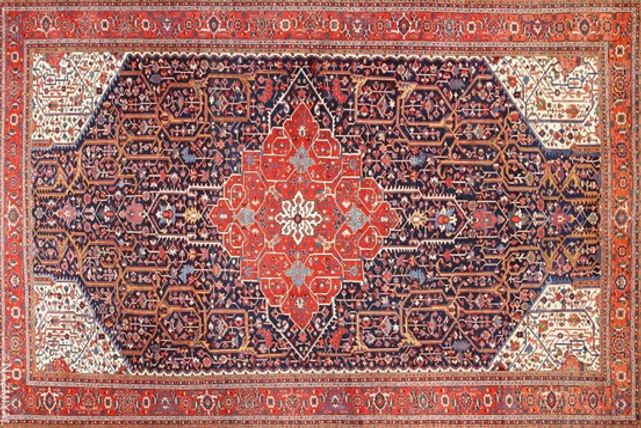 فرش با طرح هندسی