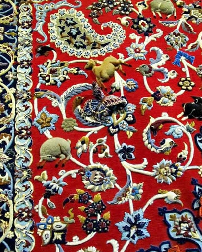 فرش گل برجسته