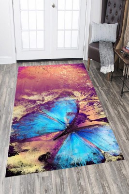 فرش چاپی طرح پروانه